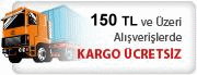 150 TL Üzeri Kargo Ücretsiz