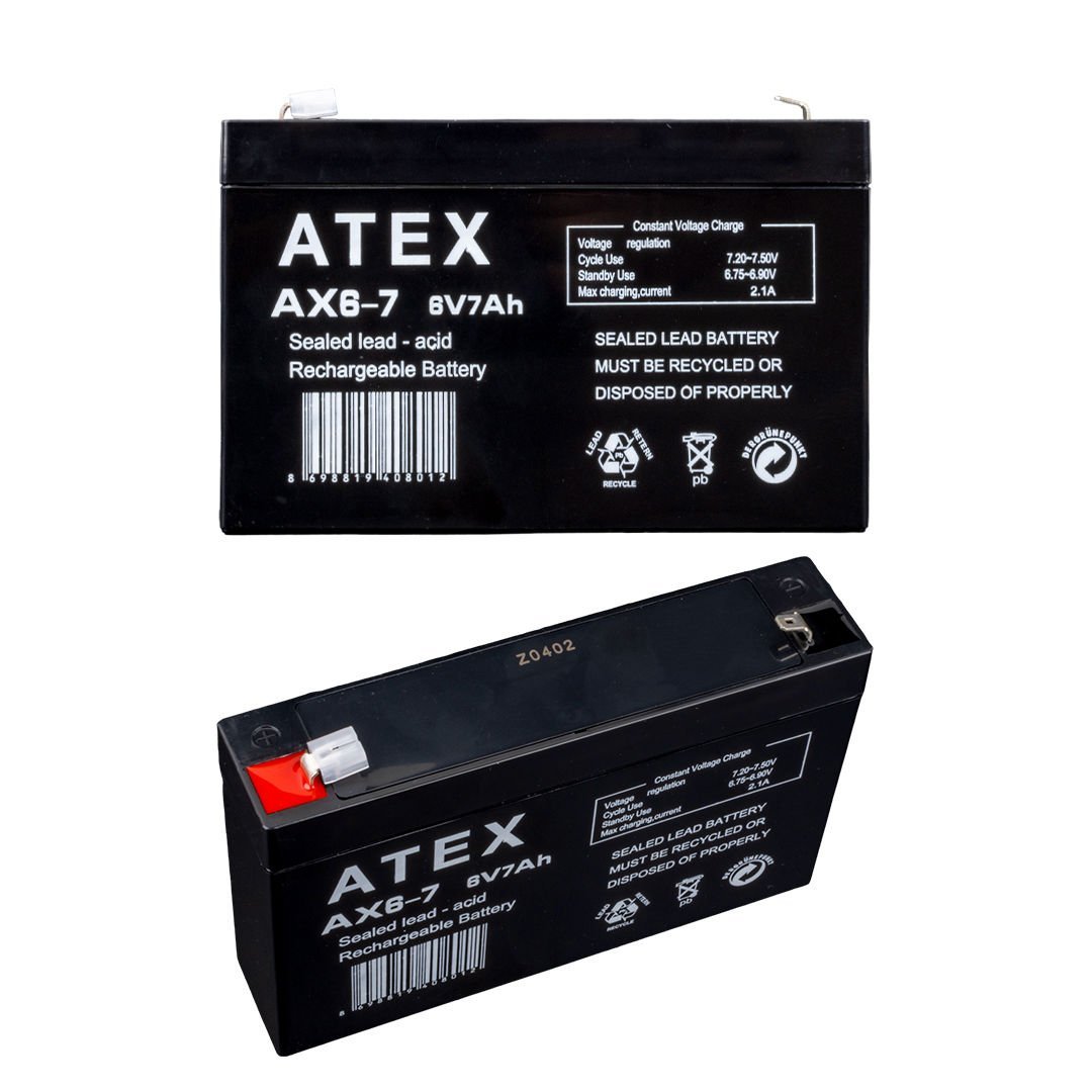 ATEX 6V 7A Bakımsız Kuru Akü