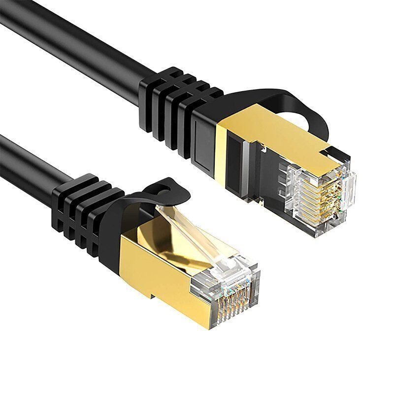 S Line Cat7 Kablo 50cm - Siyah - 100Adet