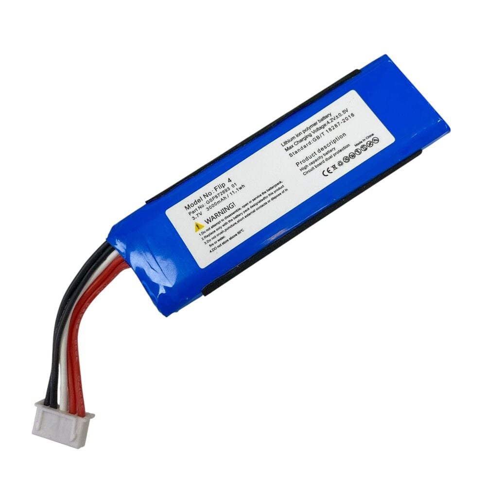 Sertec Flip4 Uyumlu 3.7v 3000mAh Soketli Batarya