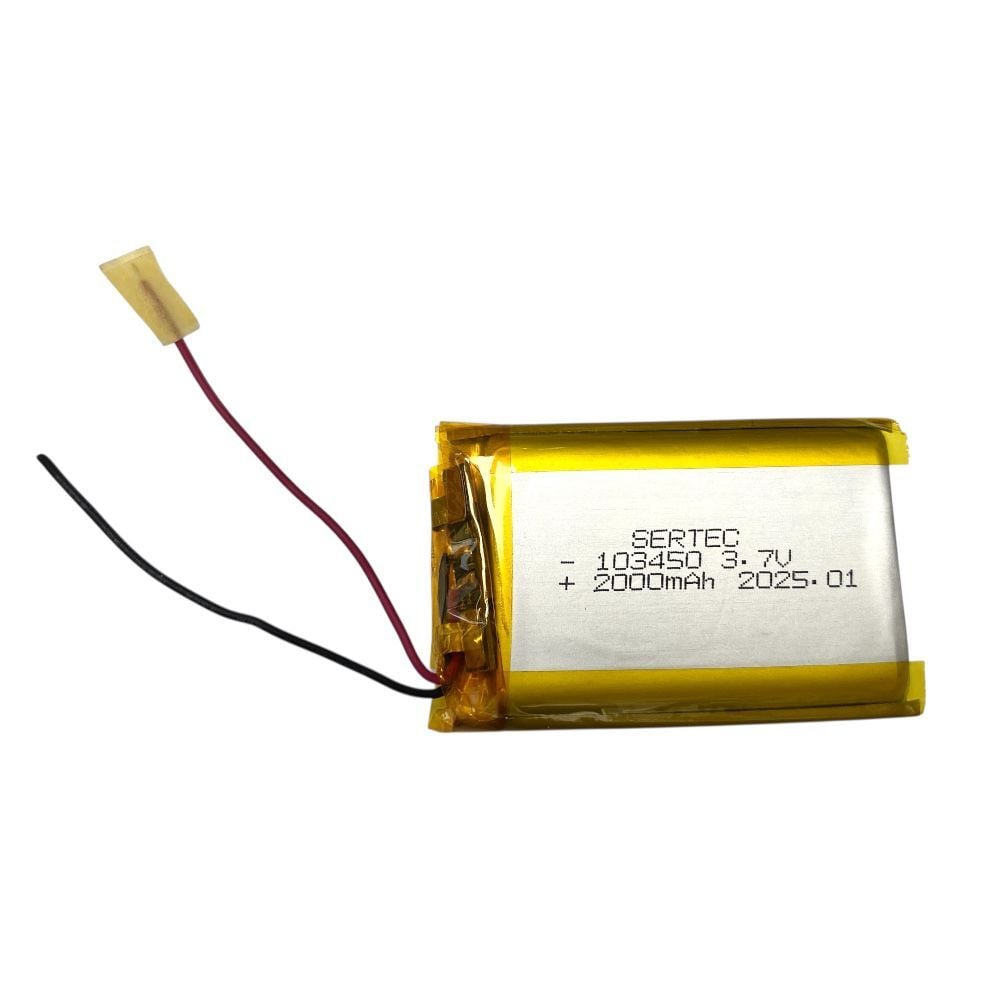 Sertec 103450 3.7V 2000mAh Li-Polymer Pil
