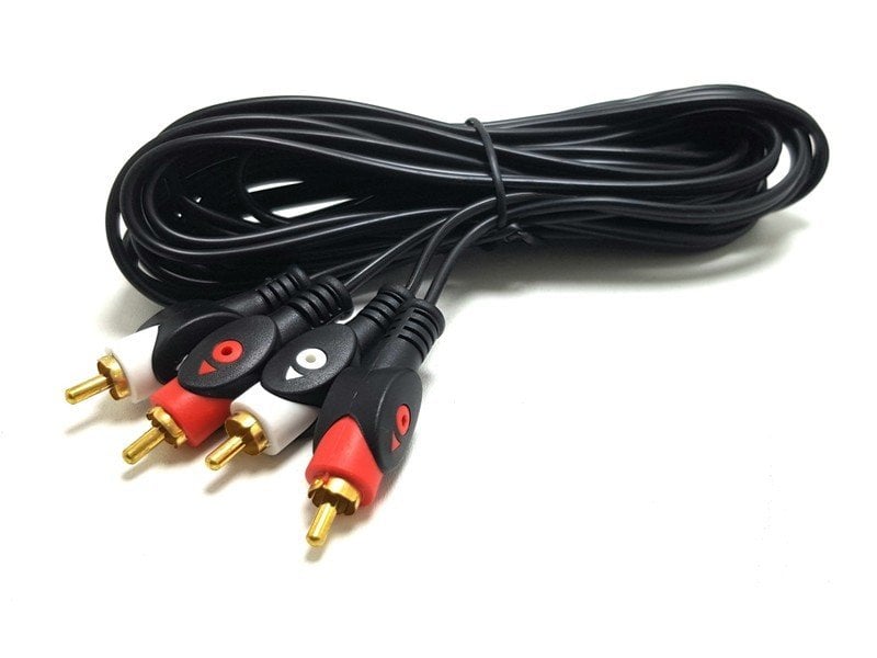 electroon 2RCA 2RCA Kablo 3Metre Gold Altın Uçlu