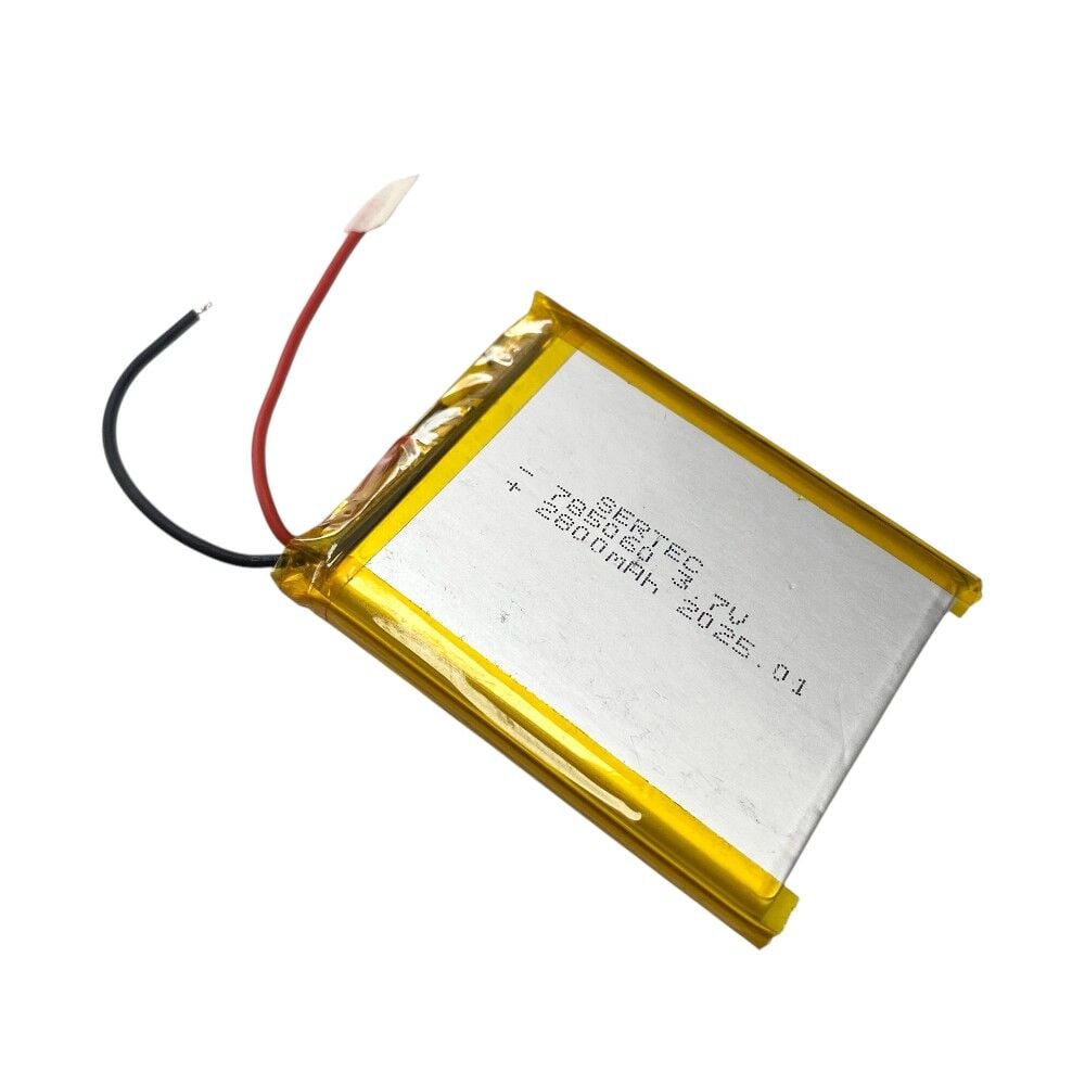 Sertec 785060 3.7V 2800mAh Li-Polymer Pil
