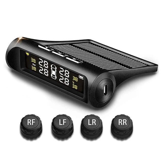 PowerMaster PM-26964 Solar DC 5V Araç Lastik Basınç Ölçme - İzleme Sistemi