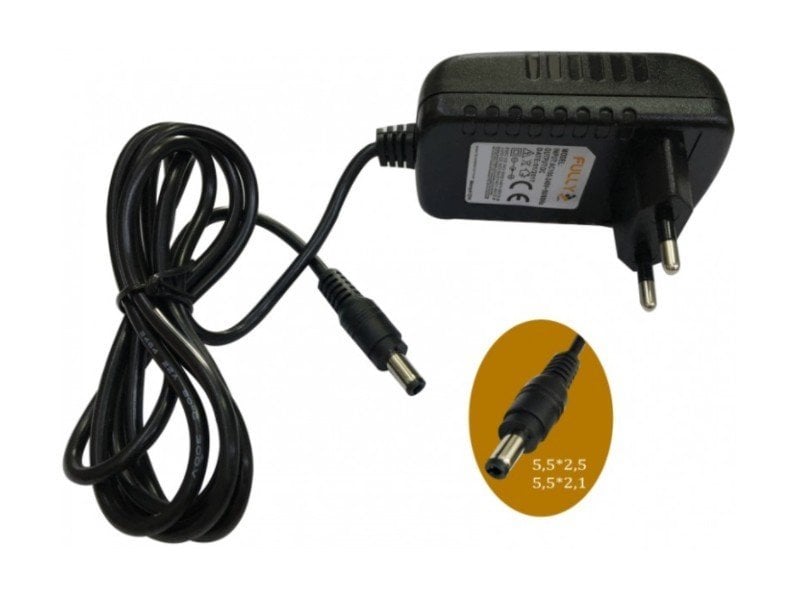 Fully 24V 1A Matkap Şarj Adaptörü 5.5x2.5mm Jak Fişli