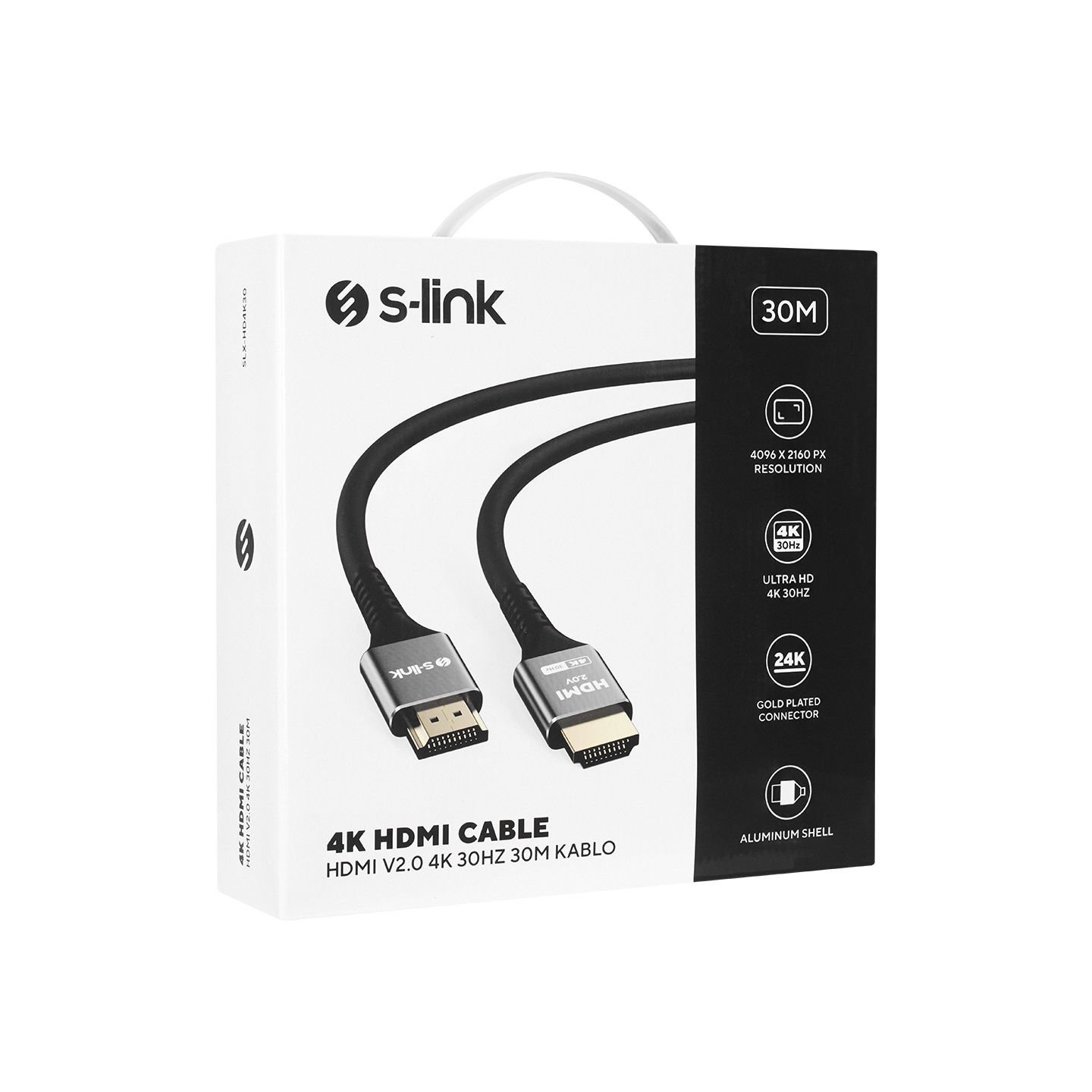 S-link 4K 30mt HDMI Kablo V2.0 30HZ SLX-HD4K30