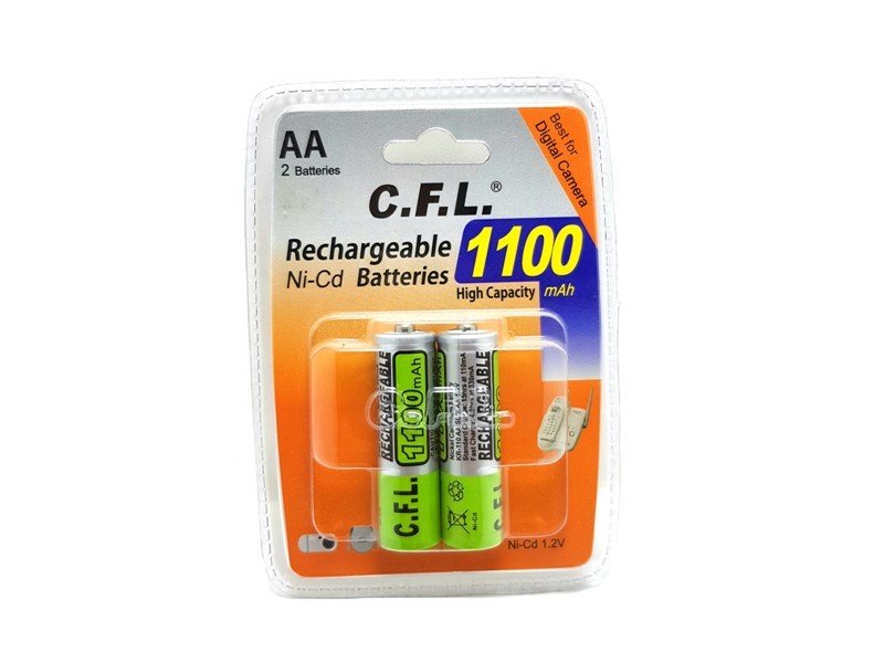 CFL 1100mA Şarjlı Kalem Pil AA 1.2V Ni-CD