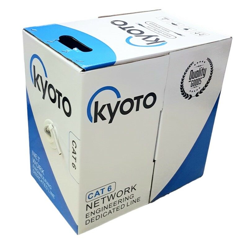 Kyoto 23AWG UTP CAT6 Network Kablosu Gri 305Metre