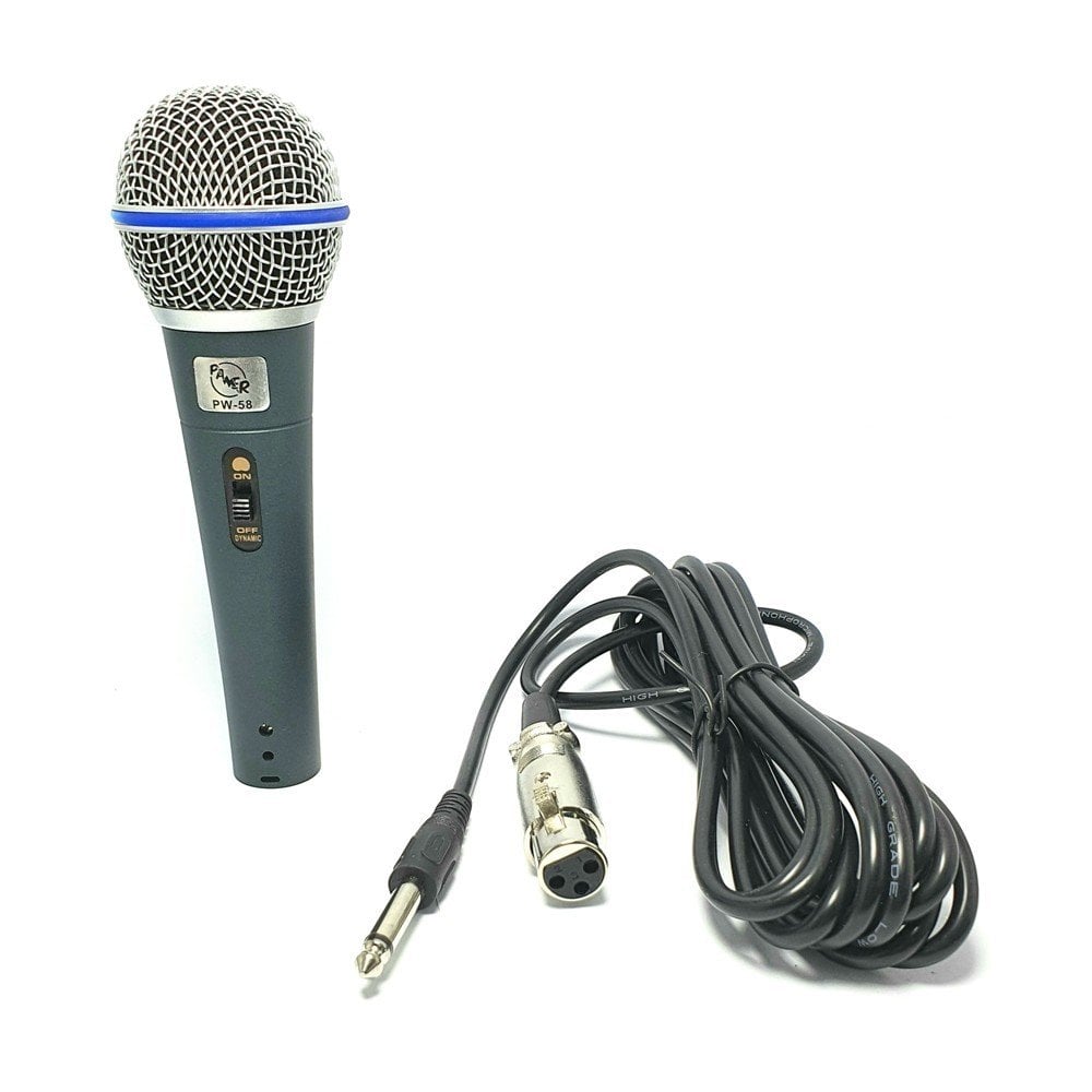 Pawer PW-58 Profesyonel Kablolu Mikrofon El Tipi