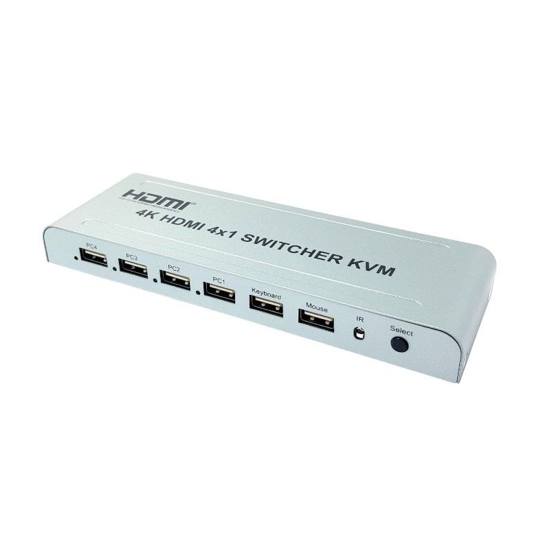 Novacom 4x1 HDMI+USB 4K KVM Switch