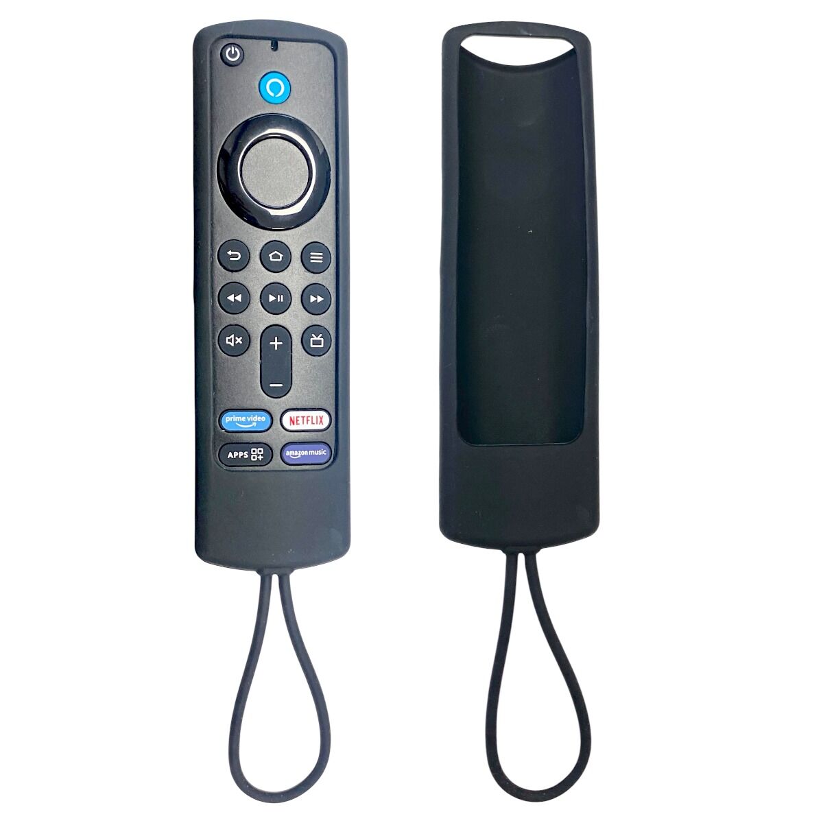 Amazon Fire Tv Kumanda Uyumlu Silikon Koruma Kılıfı - Siyah