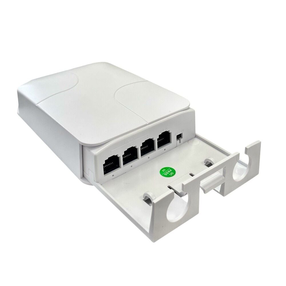 Novacom NVC-AT13FW-A 10/100Mbps 1/3 Dış Ortam POE Repeater 100mt 30W