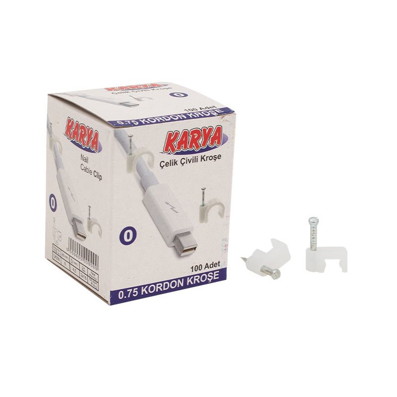 Karya Beton Çivili Kroşe 0 Numara 100'lü Paket
