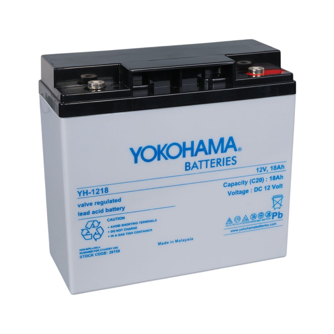 Yokohama YH-1218 12Volt 18Amper Akü (181x76x167mm)