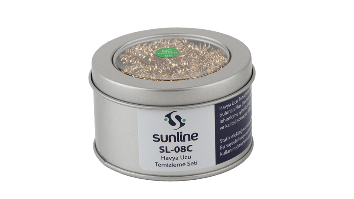 Sunline SL-08C Reçineli Havya Ucu temizleme teli