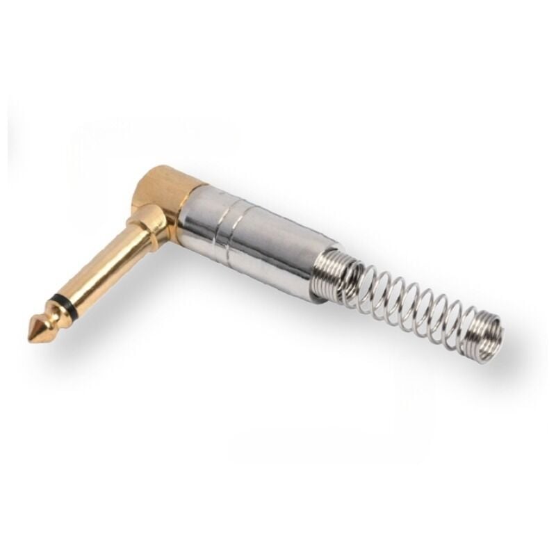 electroon 6.3mm Mono L Tip Jack Gitar Jack - Gri