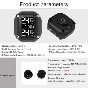 PowerMaster PM-28656 Motosiklet Lastik Basınç İzleme Ekranı