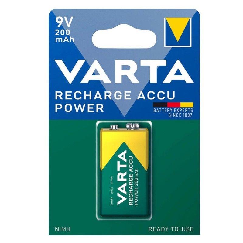VARTA 9Volt Şarjlı Pil 200mAh Ni-MH