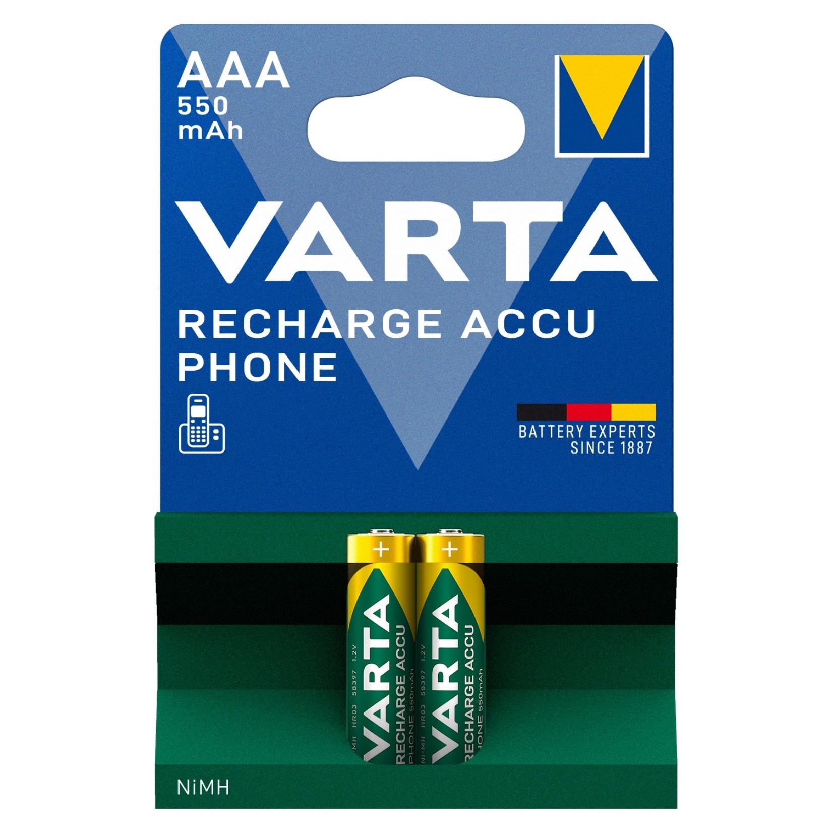 VARTA 550mA NiMH Şarjlı İnce Kalem Pil AAA