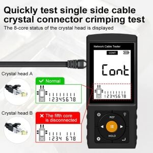 Novacom LT-300S RJ45 Poe Uyumlu Çok Fonksiyonlu Kablo Test Cihazı