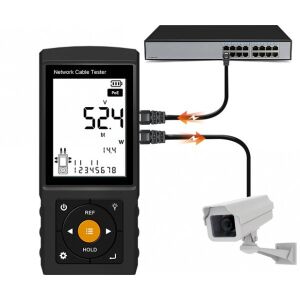 Novacom LT-200S RJ45 Poe Uyumlu Çok Fonksiyonlu Kablo Test Cihazı