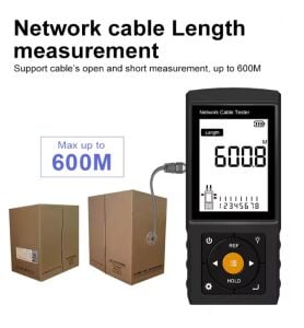 Novacom LT-200S RJ45 Poe Uyumlu Çok Fonksiyonlu Kablo Test Cihazı