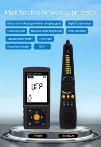 Novacom LT-200S RJ45 Poe Uyumlu Çok Fonksiyonlu Kablo Test Cihazı