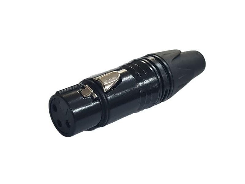 Gold Audio XLR Canon Dişi Jak - Siyah SJ-1100