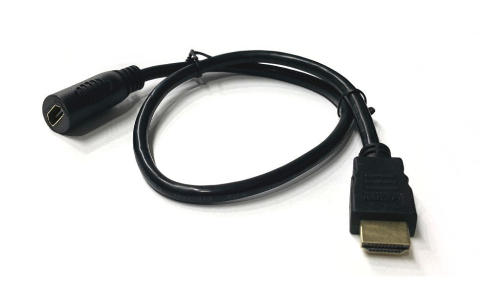 electroon HDMI Dişi-Erkek Ara Kablo 50cm Altın Uçlu