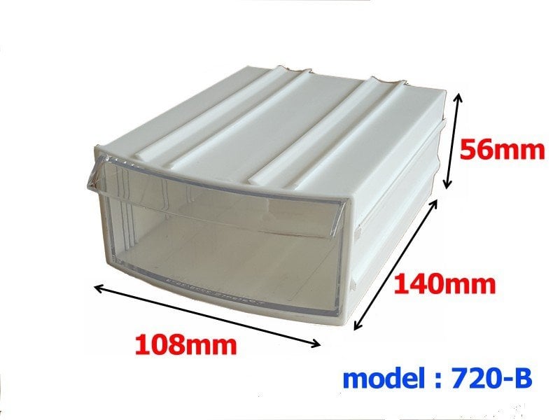 Mim 720 Beyaz Plastik Çekmece 108x140x56mm