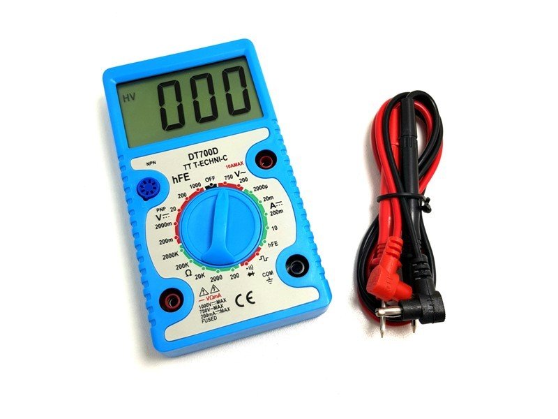 TT-TECHNIC DT-700D Dijital Multimetre Ölçü Aleti Geniş LCD Ekran