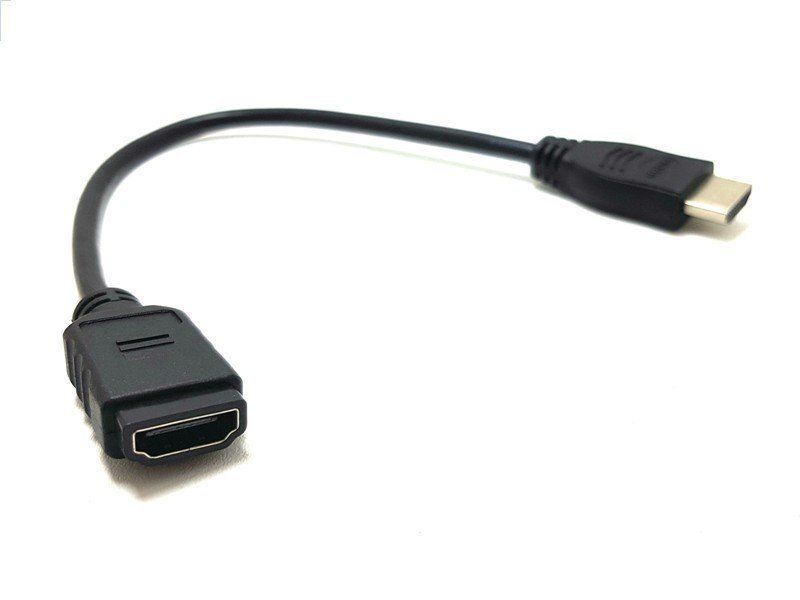 electroon HDMI Dişi-Erkek Ara Kablo 25cm Altın Uçlu