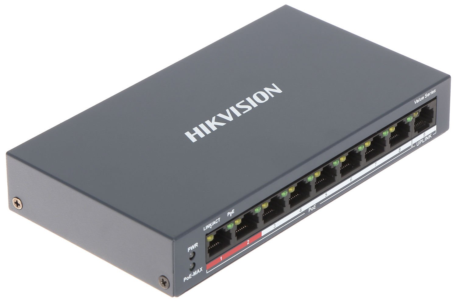 Hikvision DS-3E0109P-E/M(B) 8 Port PoE Switch