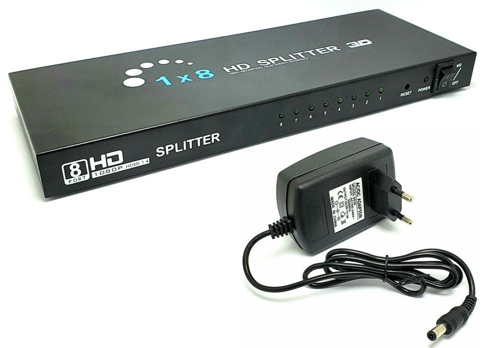 Polotech 8Port 4K 1x8 HDMI Splitter