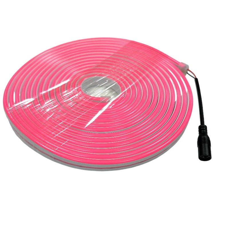 M-Power 12Volt 5Metre 6x12mm Pembe Neon Led Şerit