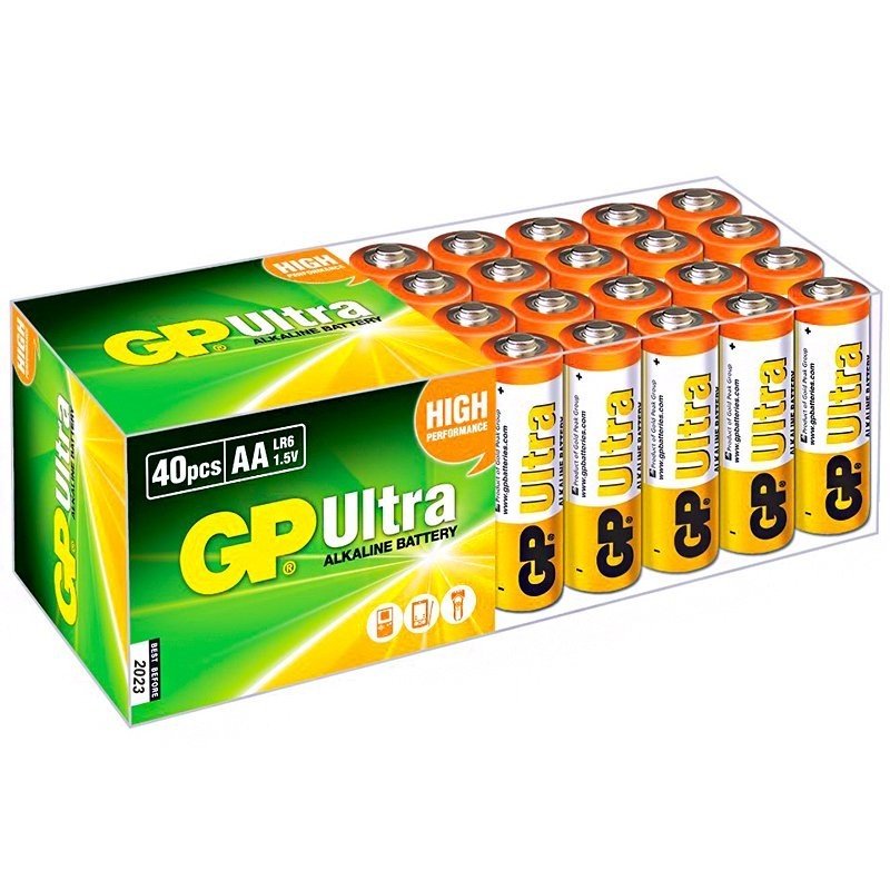GP 15AU R6 Ultra Alkalin Kalem AA 40‘lı Paket