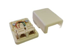 electroon Telefon Kutusu 2Çıkışlı 6P/2C