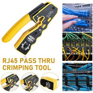 Powermaster PM-24017 EZ-RJ45 CAT6 Soket Sıkma Pensesi - Sarı