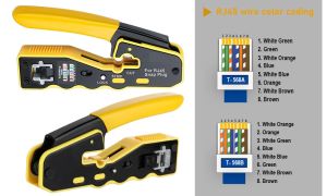 Powermaster PM-24017 EZ-RJ45 CAT6 Soket Sıkma Pensesi - Sarı
