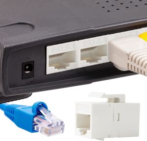electroon RJ45 Cat6 Dişi-Dişi Ara Fiş Klipsli 8P8C