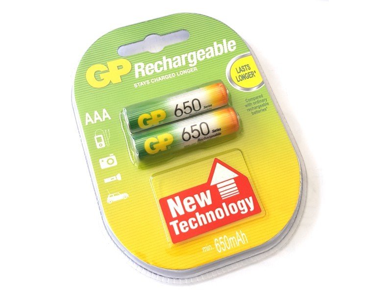 GP 650mA 1,2V Şarjlı İnce Kalem Pil AAA
