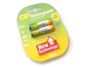 GP 650mA 1,2V Şarjlı İnce Kalem Pil AAA