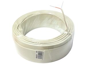 Hadron HDX5016 2Li Yuvarlak Telefon Köken Kablo 100Metre Beyaz