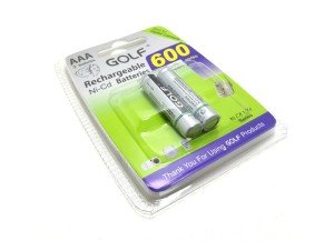 CFL GOLF 600mA Şarjlı ince Kalem Pil AAA 1.2V Ni-CD