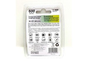 CFL GOLF 600mA Şarjlı ince Kalem Pil AAA 1.2V Ni-CD