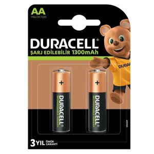 Duracell 1300mA AA NiMH Şarjlı Kalem Pil 2'li Paket