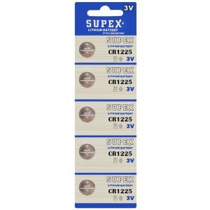Supex CR1225 3Volt Lityum Pil 5'li Paket