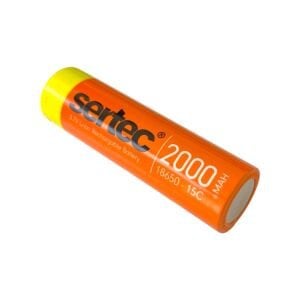 SERTEC 18650 3.7V 2000mAh 15C Li-Ion Şarjlı Pil Başlıksız - 1Adet