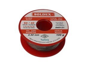 Soldex 100Gr 0.50mm 60/40 Lehim Teli
