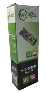 WellPower 12Volt 20Amper Slim Adaptör Metal Kasa